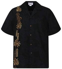 Pacific Legend Original Hawaiihemd, Kurzarm, Turtle, Schwarz, XL von Lapa