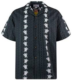 Pacific Legend Original Hawaiihemd, Kurzarm, Turtle New, Schwarz, XL von Lapa