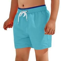 Badeshorts für Kinder, Jungen, Bermudashorts, Sommer, Shorts (Code 1200), 18702 Türkis, 12-14 Jahre von Laphilo