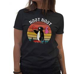 Noot Noot Retro Damen Schwarz T-Shirt Size XXL von Lapi Boutique