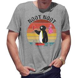 Noot Noot Retro Herren Grau T-Shirt Size XL von Lapi Boutique