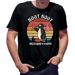 Noot Noot Retro Motherf Herren schwarz T-Shirt Size L von Lapi Boutique