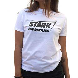 Stark Industries Damen Weißes T-Shirt Size M von Lapi Boutique