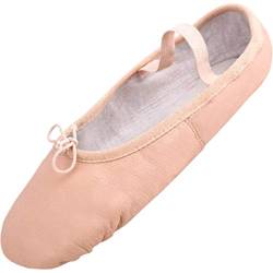 Lappade Ballettschuhe mit Ledersohle Beige-Aprikose Gymnastikschuhe, Ballerinas, Schläppchen, Tanzschuhe Art. 280 Gr. 27 von Lappade