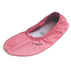 Lappade Gummisohle rosa Gymnastikschuhe, Ballettschuhe, Schläppchen, Turnschläppchen, Tanzschuhe Art. 244G Gr. 24 von Lappade