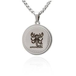 LaraZeidler Berlin Sternzeichen Kette Skorpion für Damen und Herren Tierkreis Sternbild Zodiac Anhänger aus Edelstahl individuelle Kettenlänge wählbar. von LaraZeidler Berlin