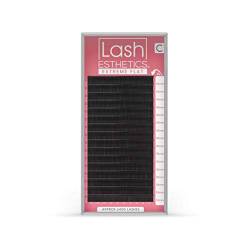 Lash Esthetics CASHMERE FLAT LASHES MIX TRAY Wimpernverlängerung | C & D CURL | 0.15mm 0.20mm | SOFT and SILKY | 16 Lines von Lash Esthetics