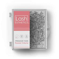Lash Esthetics PREMADE VOLUME FANS 3D, 5D, 6D, 8D, 10D | Russian Volume Eyelash Extensions | C CURL | 0.05mm 0.07mm 0.10mm | Each box contains 250 fans von Lash Esthetics