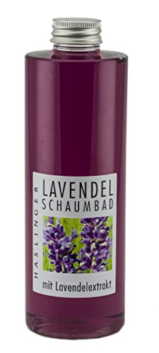 Lashuma Schaumbad Lavendel mit Lavendelextrakt, Hautpflege Bad 400 ml, Badeschaum zum Entspannen, Wellness Badezusatz von Lashuma