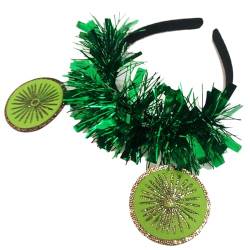 Glitzerndes grünes Kiwi-Haarband für hawaiianische Party, dekorativer Haarreif, Karneval, Geburtstag, Party, Haarband von Laspi