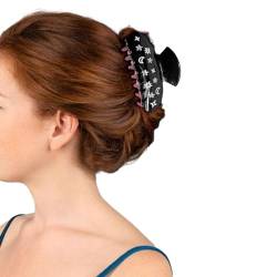 Haarspange mit Pailletten, Stern und Mond, Haarklammer für Damen, Bananen-Haarspangen, Haargriff, süßes Mädchen, Haarstyling-Werkzeug, Zubehör, Haar-Accessoires von Laspi