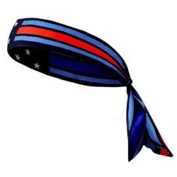Patriotisches Accessoire mit amerikanischen Flaggen, Stirnband für Damen und Mädchen, 4. Juli, Bandana für Gedenktag, Unabhängigkeitstag, amerikanische Flaggen, Stirnband von Laspi