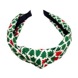 Weiche Stirnbänder für Damen, elastische, rutschfeste Stirnbänder mit Weihnachtsdruck, Knoten-Stirnband für Damen, Fotografie, Make-up, gestricktes Stirnband für Damen, dünnes Strick-Stirnband für von Laspi