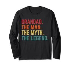 Vintage-Mythos, Legende, Opa, Vatertag Langarmshirt von Last Minute Father's Day Gift Husband Dad Grandpa