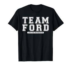 Team FORD Family Surname Reunion Crew Member Gift T-Shirt von Last Name Matching Christmas Tree Birthday Group