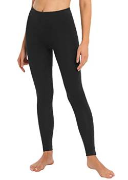 Latuza Damen Bambus Viskose Soft Lounge Pyjama Leggings, schwarz, M von Latuza