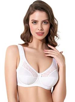 Lauma Lingerie ungepolsterter BH für Damen, Kollektion Baumwolle Classic, Größe 120B von Lauma Lingerie