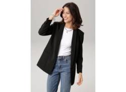 Longblazer LAURA SCOTT Gr. 42, schwarz (schwarz (aus nachhaltigem material)) Damen Blazer von Laura Scott