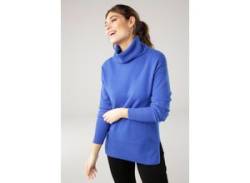 Rollkragenpullover LAURA SCOTT Gr. 36, blau (royalblau) Damen Pullover Rollkragenpullover von Laura Scott