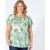 Damen-Bluse mit Allover-Muster, große Größen von Laura Torelli Plus