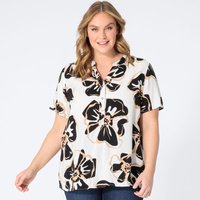 Damen-Bluse mit Blumendesign, große Größen von Laura Torelli Plus