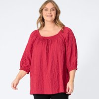 Damen-Bluse mit Struktur-Muster, große Größen von Laura Torelli Plus