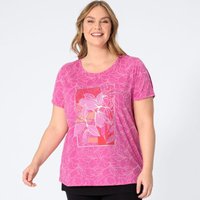 Damen-T-Shirt mit Ausbrenner-Muster, große Größen von Laura Torelli Plus