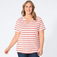 Damen-T-Shirt mit Streifenmuster, große Größen von Laura Torelli Plus