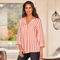 Damen-Bluse mit Längsstreifen von Laura Torelli