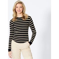 Damen-Feinstrick-Pullover mit Ripp-Struktur von Laura Torelli