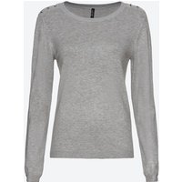 Damen-Pullover mit Zierknöpfen von Laura Torelli