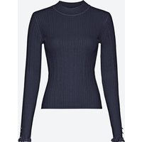 Damen-Pullover mit gestricktem Ripp-Muster von Laura Torelli