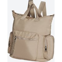 Damen-Rucksack mit 3 Reißverschluss-Taschen, ca. 30x34cm von Laura Torelli