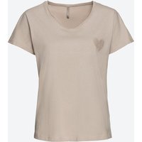 Damen-T-Shirt mit Herz-Applikation von Laura Torelli