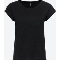 Damen-T-Shirt mit Zierknöpfen von Laura Torelli