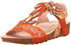 LAURA VITA Damen BRCYANO 52 Wedge Sandal, Orange, 38 EU von Laura Vita