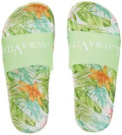 LAURA VITA Damen NAGE 08 Slide Sandal, Vert, 39 EU von Laura Vita