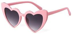 Laurinny Herz Sonnenbrille für Damen Vintage Clout Brille UV400 Schutz Sonnenbrille von Laurinny
