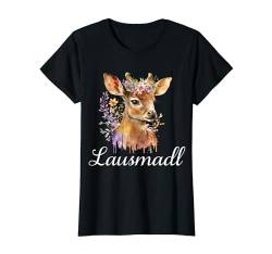 Lausmadl Reh Damen Trachten Mädchen Trachten Hirsch T-Shirt von Lausmadl Ersatz Dirndl - Ersatz Trachten Kinder