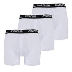 Lavecchia Boxershort Übergrößen LV-1020 - 3er Pack, Weiß, 6XL von Lavecchia