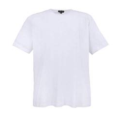 Lavecchia Herren Uni T-Shirt Übergrössen 100% Baumwolle 3XL-8XL Größe 4XL, Farbe White von Lavecchia