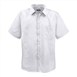 Lavecchia Übergrößen Hemd Herren Kurzarm Kurzarmhemd Freizeit Hka-14 (Weiß, 5XL) von Lavecchia