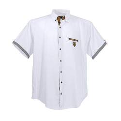 Lavecchia Übergrößen Herren Kurzarmhemd Freizeit Hemd 1128 (Weiß, 4XL) von Lavecchia