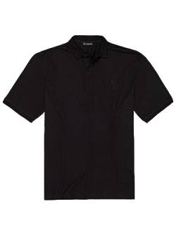Lavecchia Übergrößen Poloshirt Herren Polo Shirts Kurzarm Shirt LV-1000 (Schwarz, 5XL) von Lavecchia