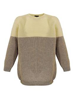 Lavecchia Übergrößen Pullover Strickpullover Herren Pulli Winter LV-474 (Ecru-Beige, 6XL) von Lavecchia