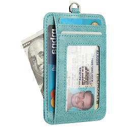 Lavemi Mini Kleine kompakte Leder Damen Geldbörsen Kreditkartenetui mit Kettenhalter, 1-hell grün, Einheitsgröße, Kompakt von Lavemi
