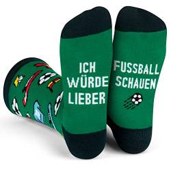 Ich Würde Lieber Ein Lustiges Socken Geschenke für Männer und Frauen - Fußball von Lavley