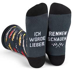 Ich Würde Lieber Ein Lustiges Socken Geschenke für Männer und Frauen - Rennen von Lavley