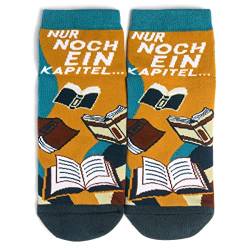 Socken für Bücherfreaks - Witziges Lesegeschenk für Bücherwürmer, Bibliothekare, Lehrer (Nur noch ein Kapitel) von Lavley