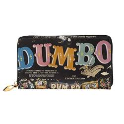 Lawenp Geldbörse für Dumbo Damen Geldbörse Großes Leder Reißverschluss um Kartenhalter Organizer Damen Reise Clutch Geldbörse von Lawenp